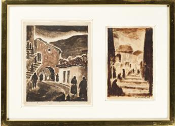 ABRAHAM WALKOWITZ Group of 5 works on paper.